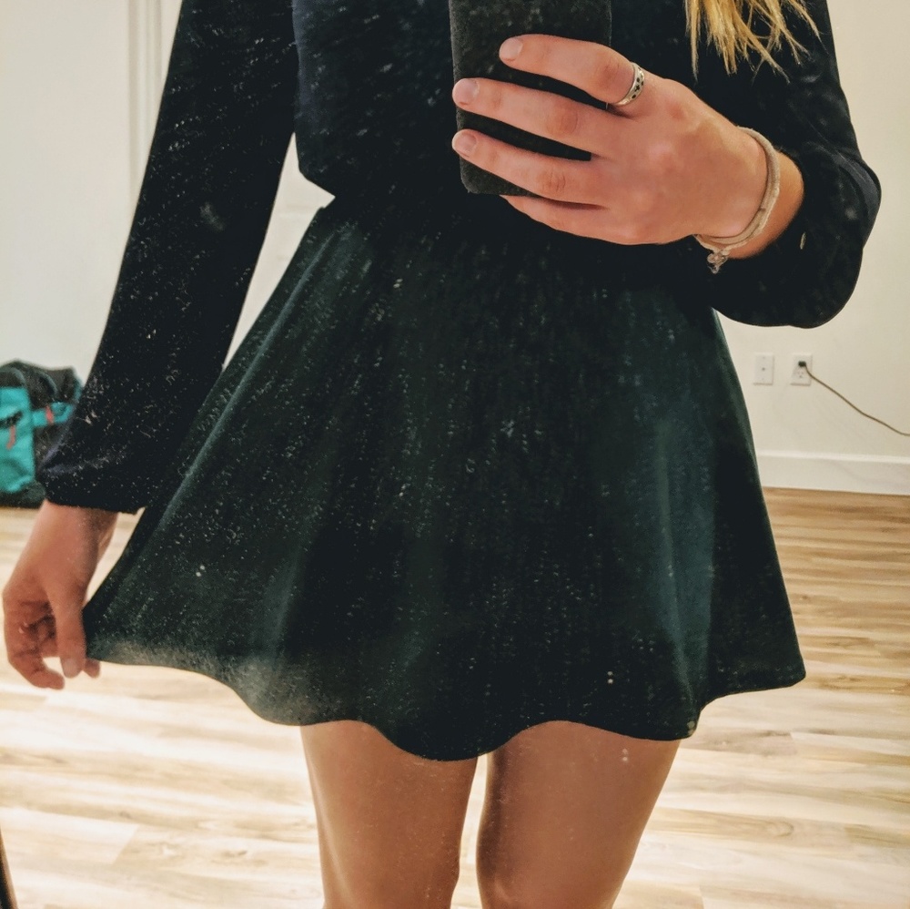 Green Skater Skirt